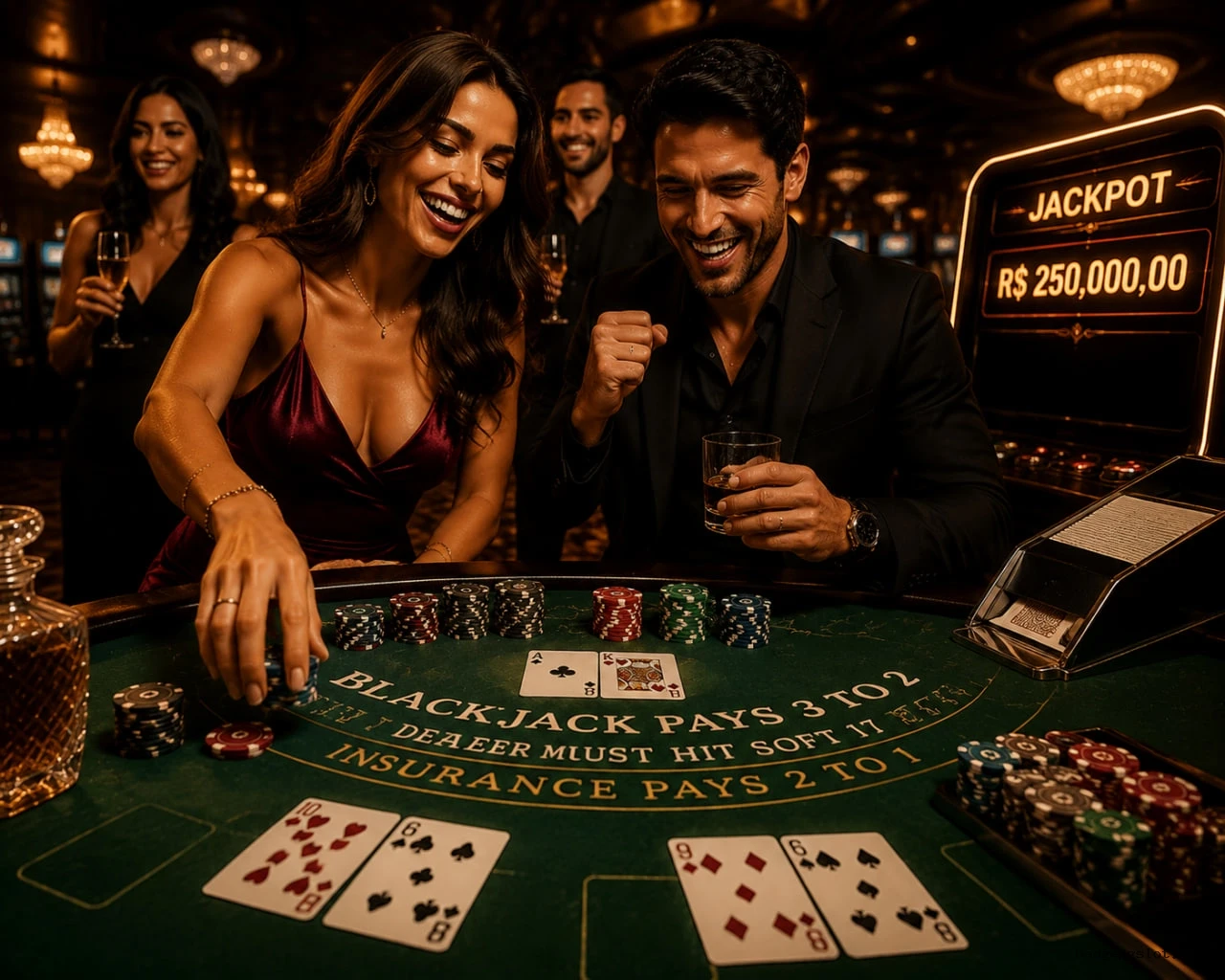 Mesa de Blackjack Badgepg